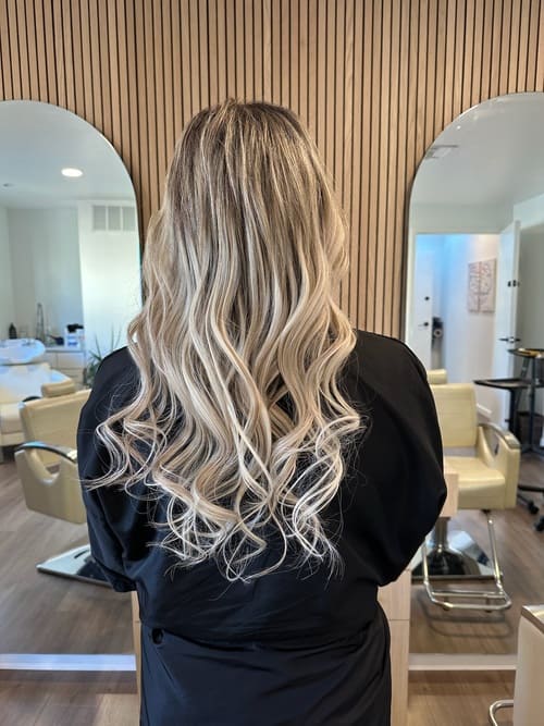 After hair extensions