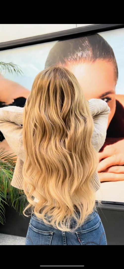 After hair extensions