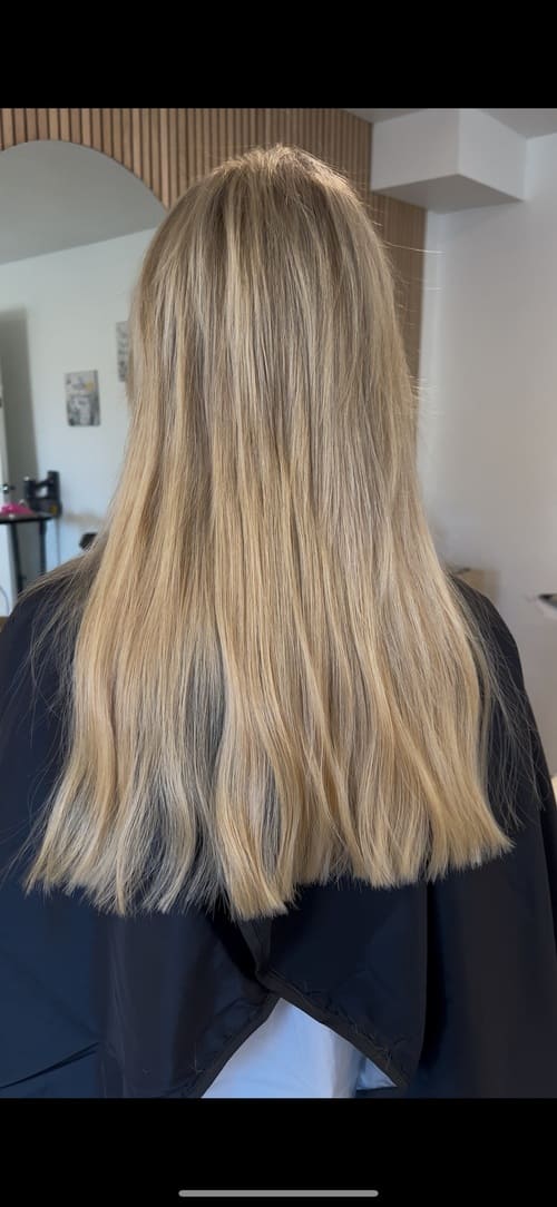 After hair extensions