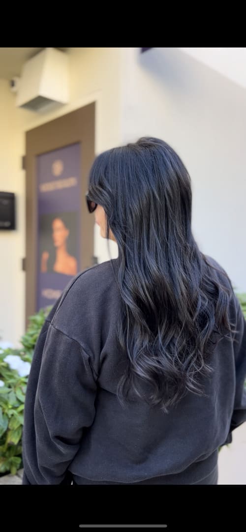 After hair extensions